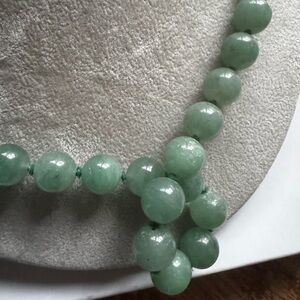 RARE  ESTATE JADEITE BEADED STYLE NECKLACE + free Jadeite Pendant